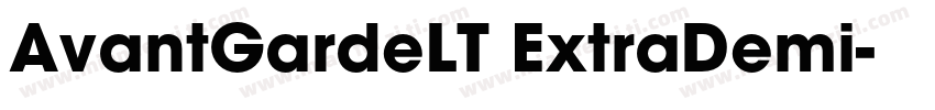 AvantGardeLT ExtraDemi字体转换